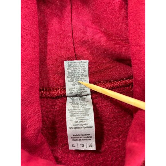 Harvard University‎ Crimson Gildan Campus Hoodie Sweatshirt (Men's XL) Maroon - Picture 4 of 12